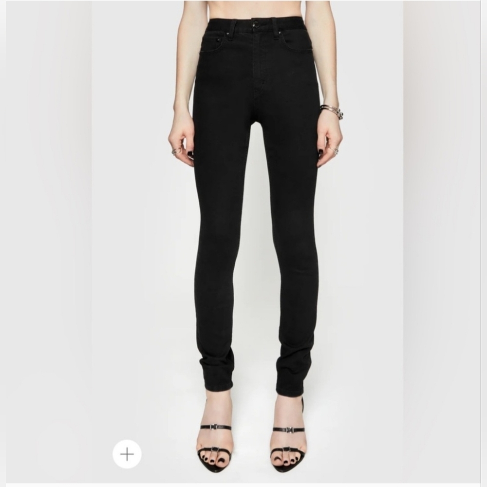 NWOT | Rebecca Minkoff Black Puddle Skinny Jeans | Size 26